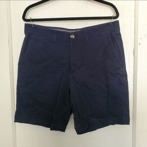 Sonoma Goods For Life Flexwear 8in Inseam Navy Blue Flat Front Mens Chino Shorts